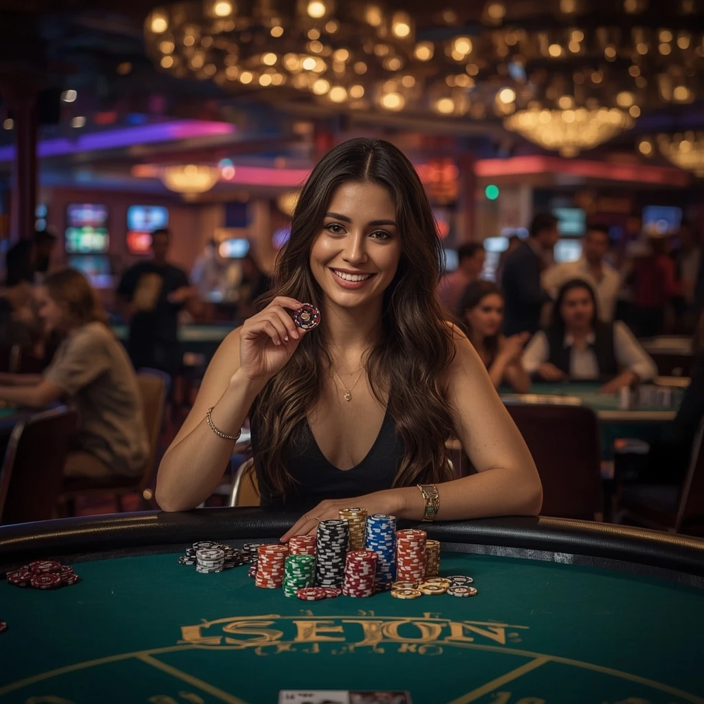 bonus dans les mains de l'homme au casino BLU VEGAS CASINO