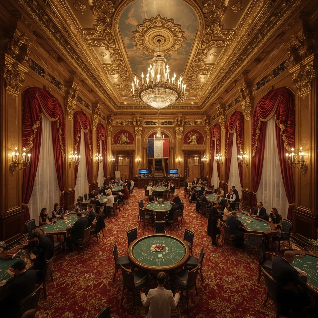 Le casino et le drapeau français BLU VEGAS CASINO